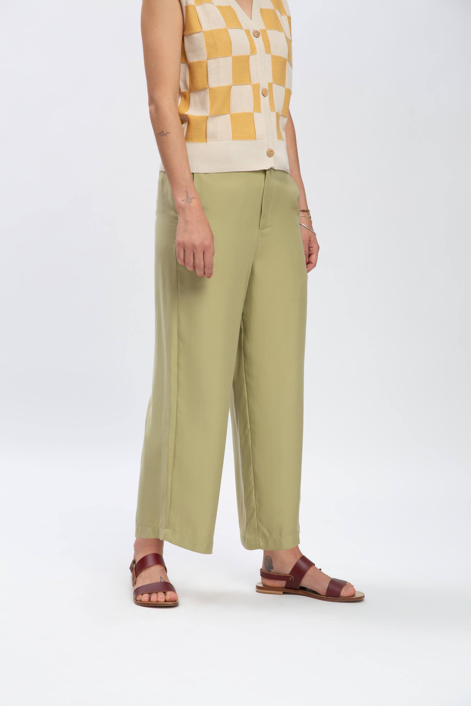 MATONA  Broek Tencel Slate Groen