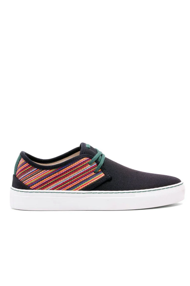Vesica Piscis mannen vegan Sneakers Siddhartha Shanti Zwart