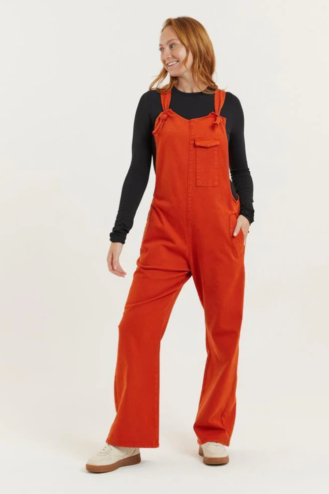 Flax and Loom  Tuinbroek Tencel Mary Lou Burnt Orange