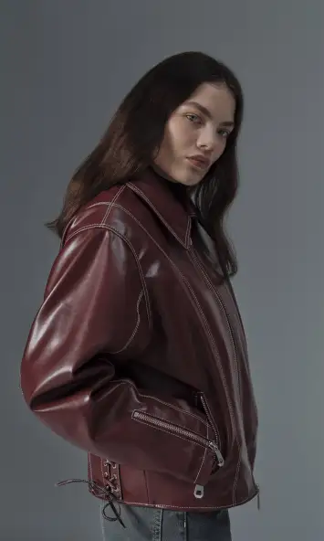 Prev mannen vegan Jas Robin Bordeaux