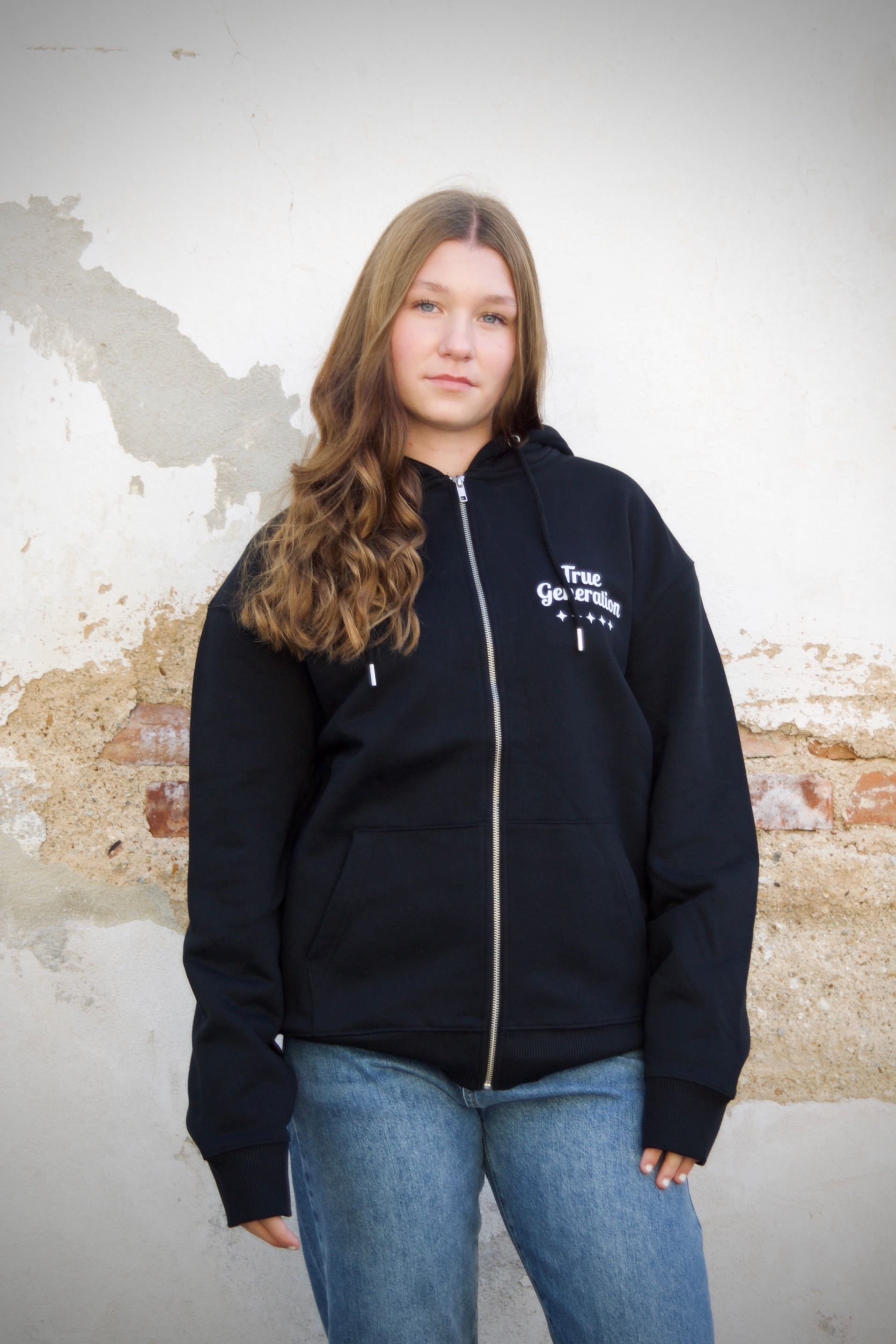 TORLAND mannen vegan Zip-Hoodie Locker Heavy Zwart