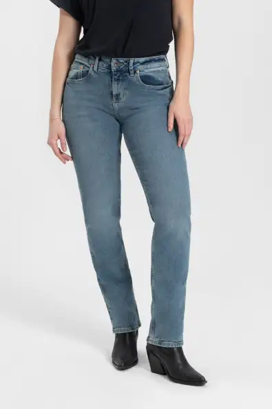 Kuyichi  Jeans Recht Sara Vintage Blauw