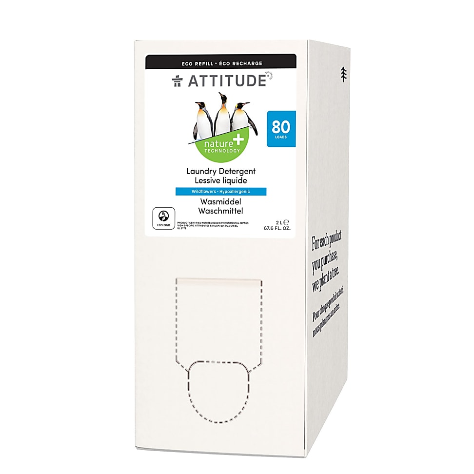 Attitude Bulk to Go Wasmiddel Wildflowers 80 wasbeurten