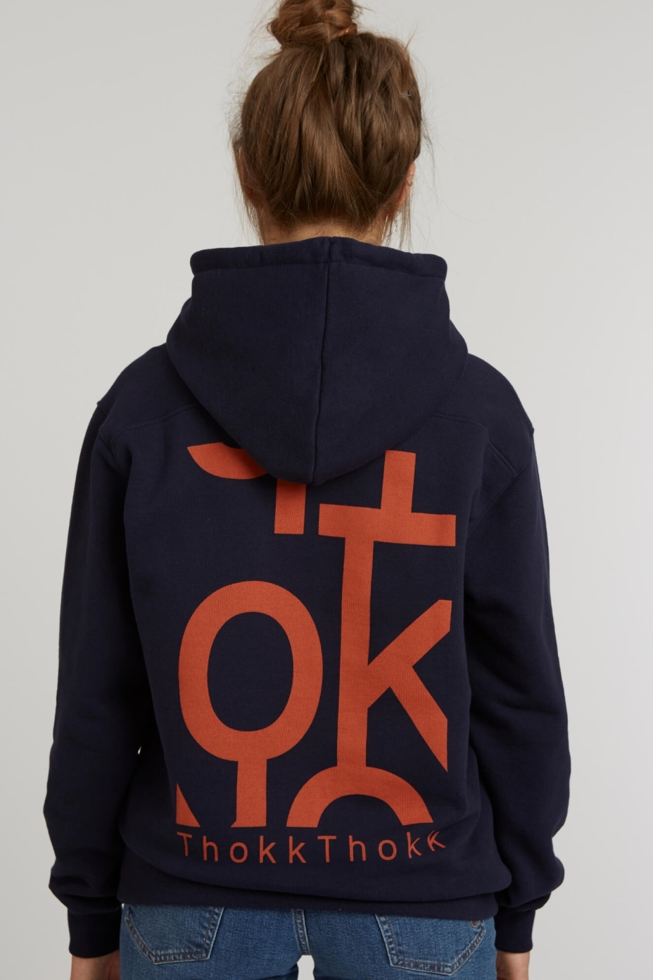 ThokkThokk  Hoodie Vijf Letters Donkerblauw
