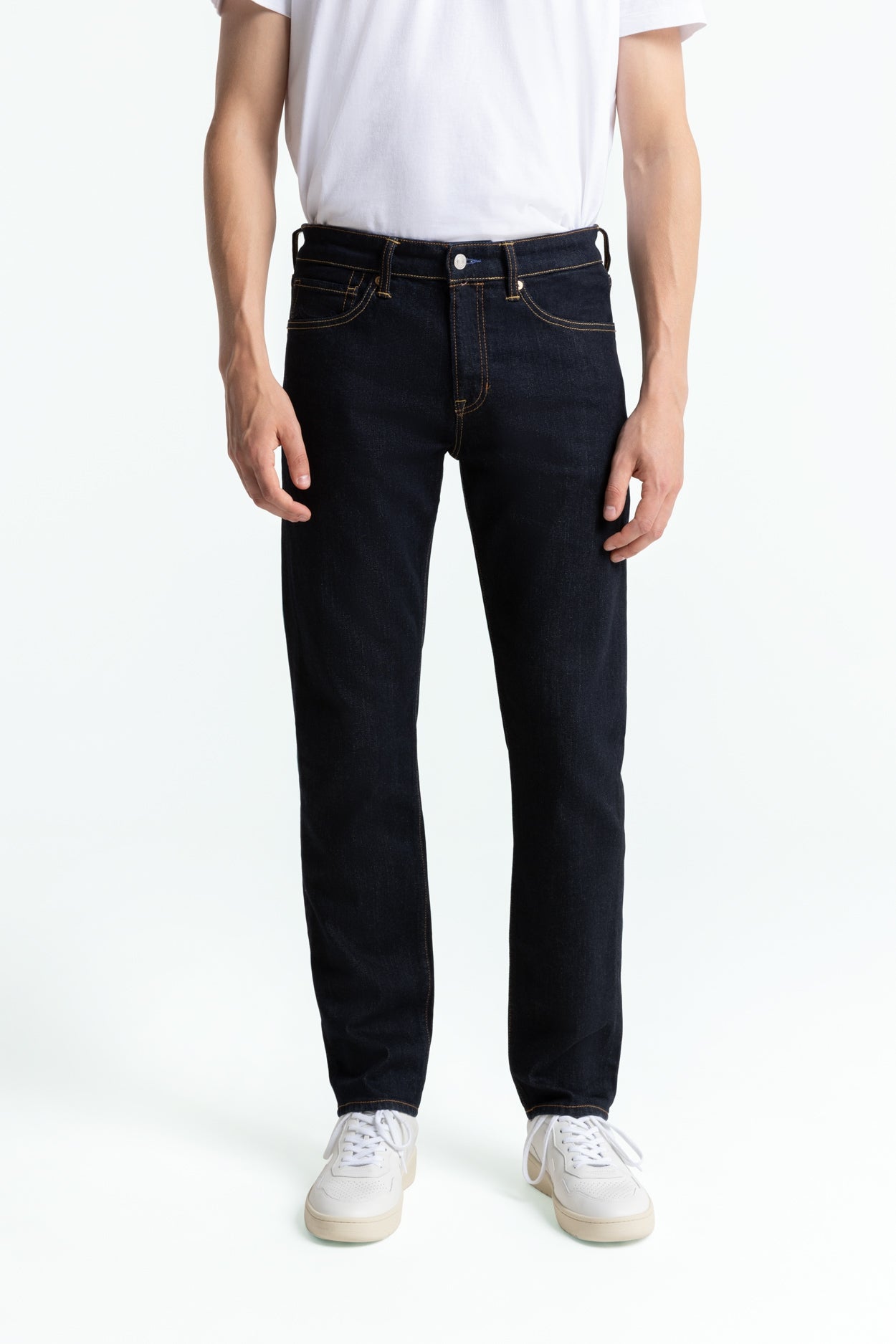 Kings of Indigo mannen vegan Jeans Ryan Rinse Marineblauw