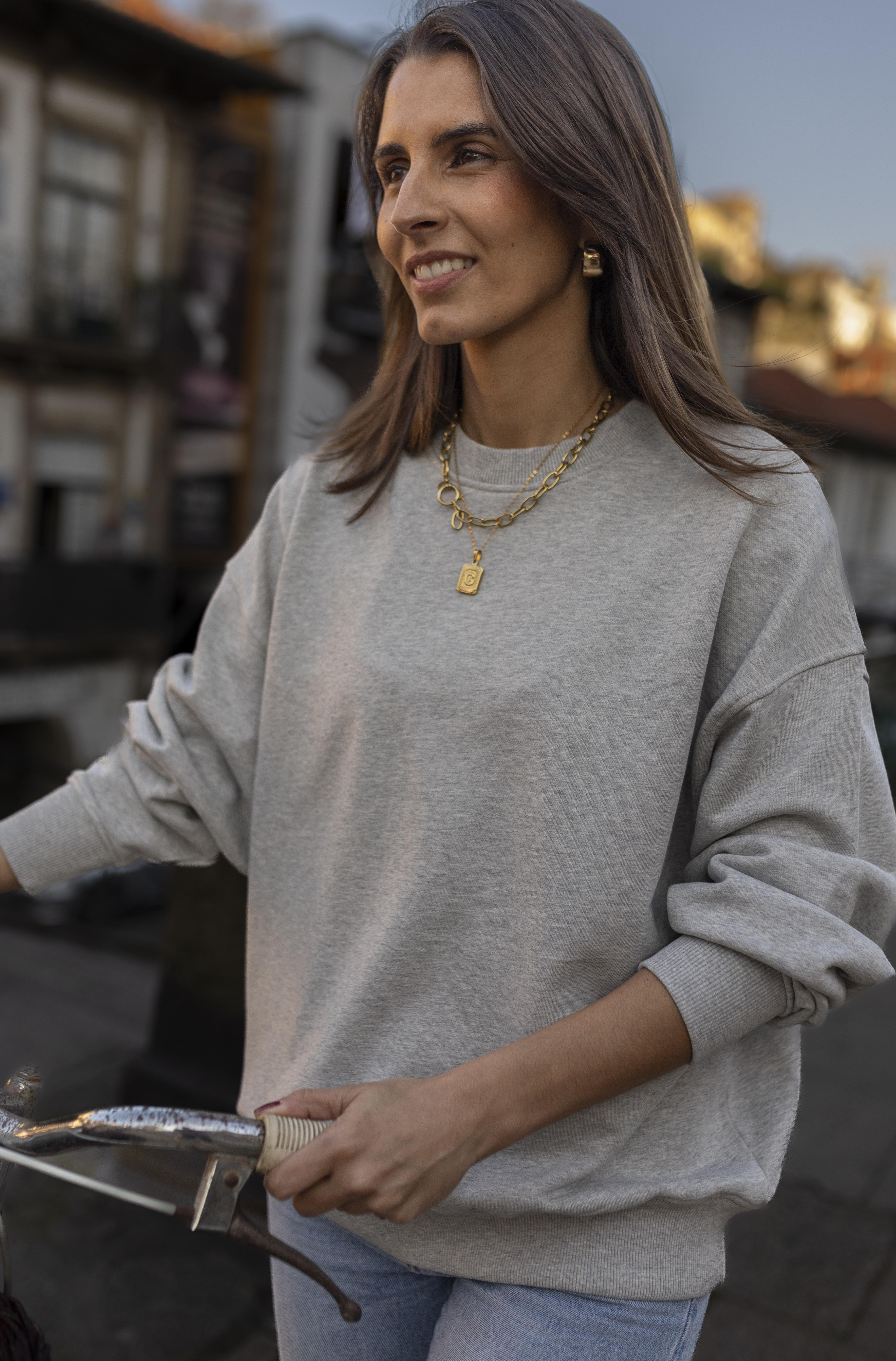 DIRTS Oversized Ronde Hals Sweatshirt