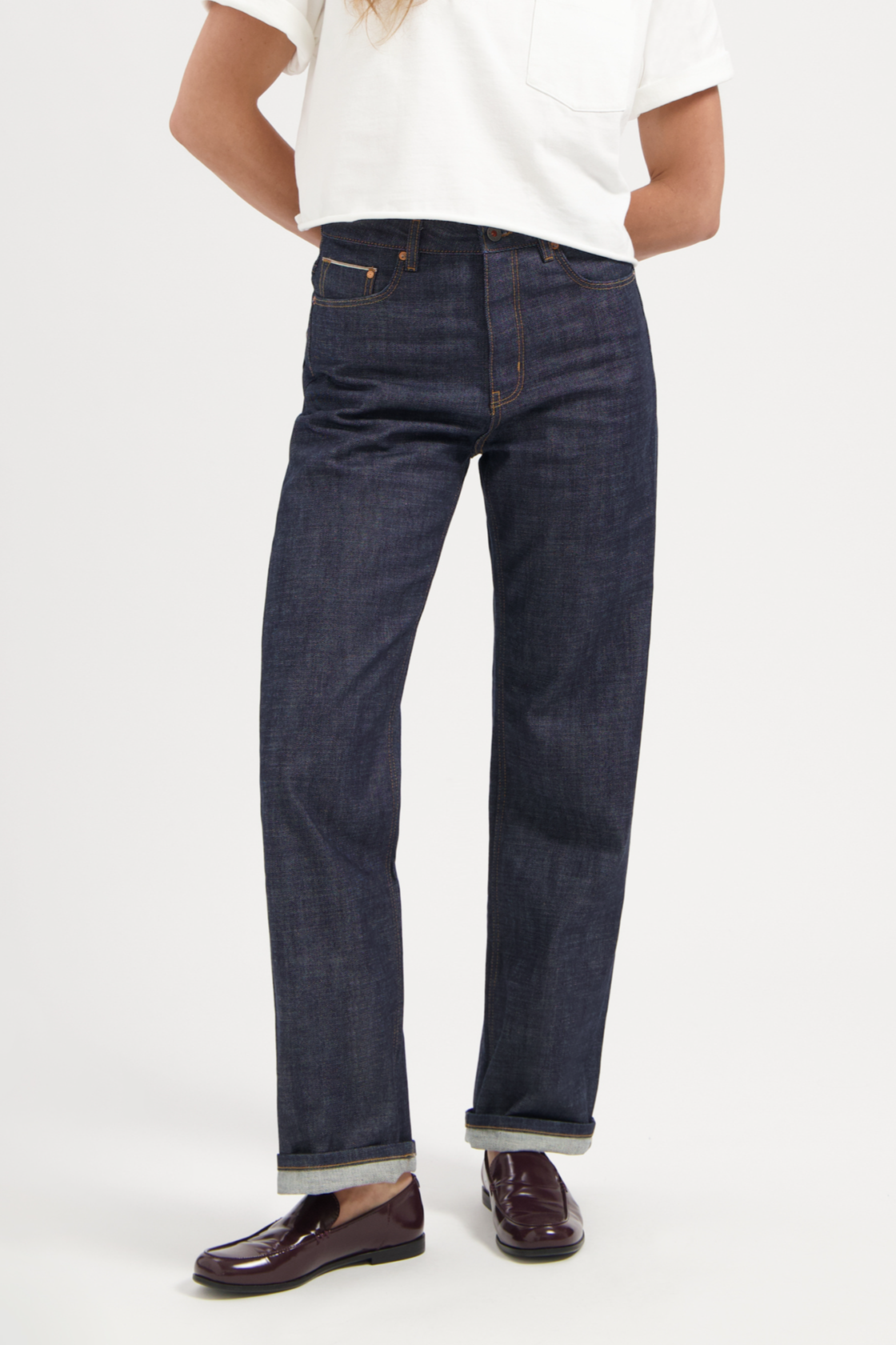 Kuyichi  Jeans Loose Straight Izabella Dry Selvedge Indigo