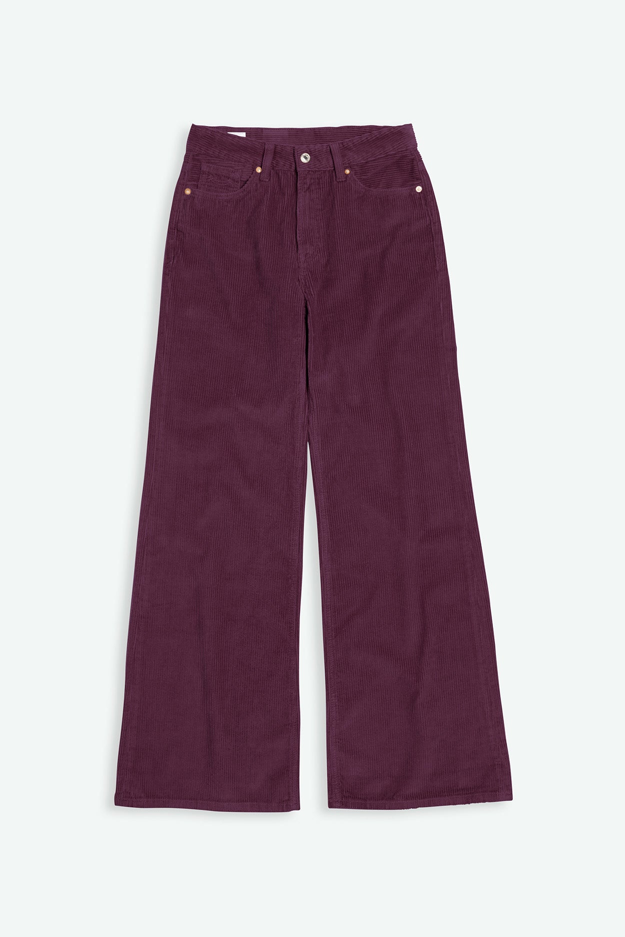 Kings of Indigo  Corduroy Broek Jane Flare Mauve Wijn