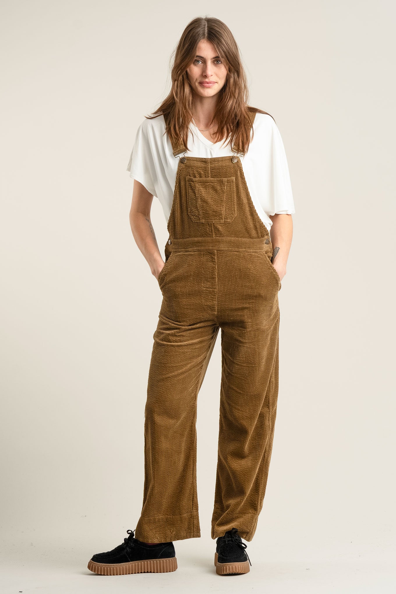 KOMODO  Dungaree Leni Cord Olive