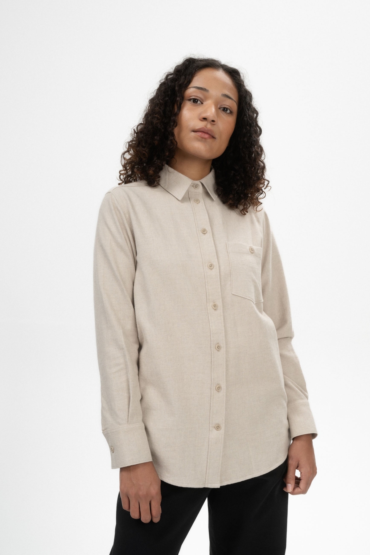 MELA  Shirt Flanel Akhela Birch Melange