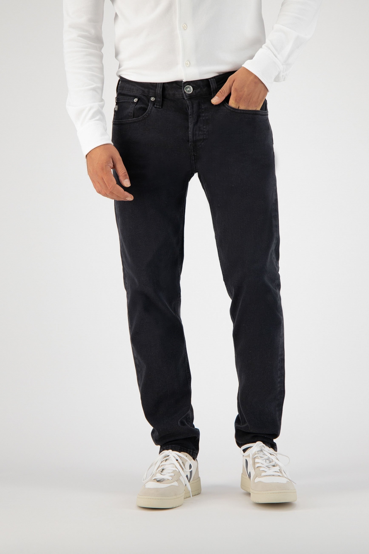 MUD Jeans mannen vegan Jeans Regular Dunn Stretch Zwart