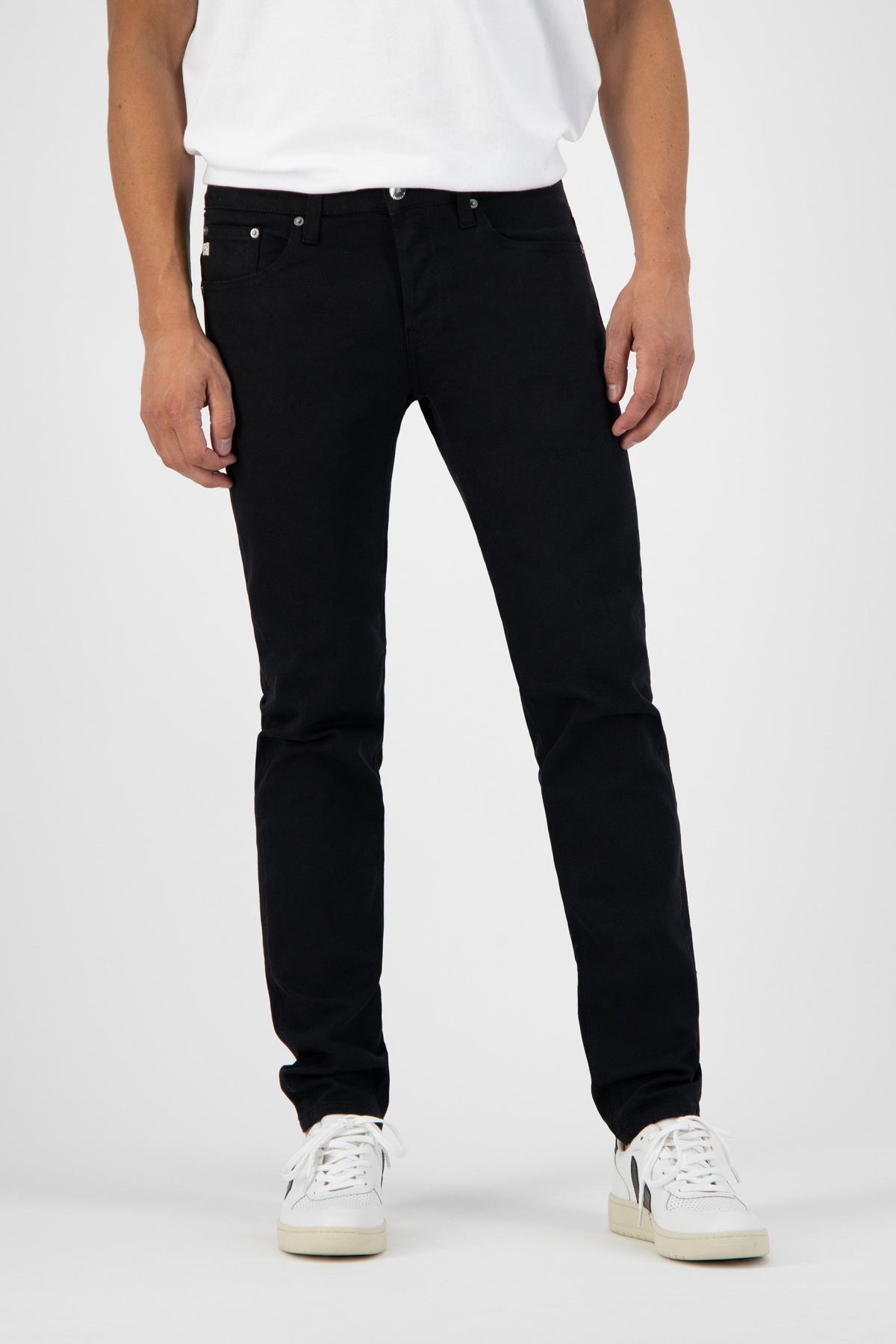 MUD Jeans mannen vegan Jeans Regular Dunn Stretch Dip Zwart