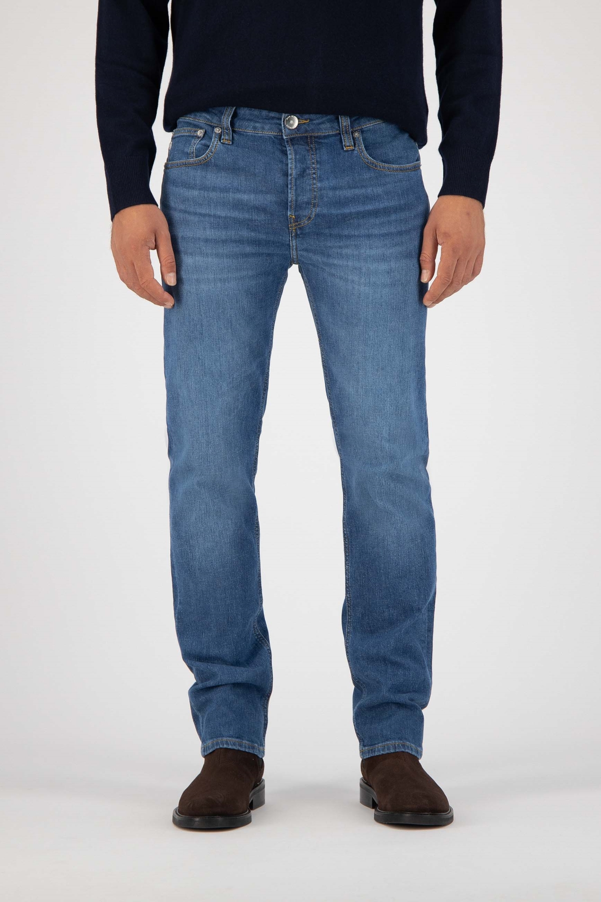 MUD Jeans mannen vegan Jeans Regular Bryce Blauw