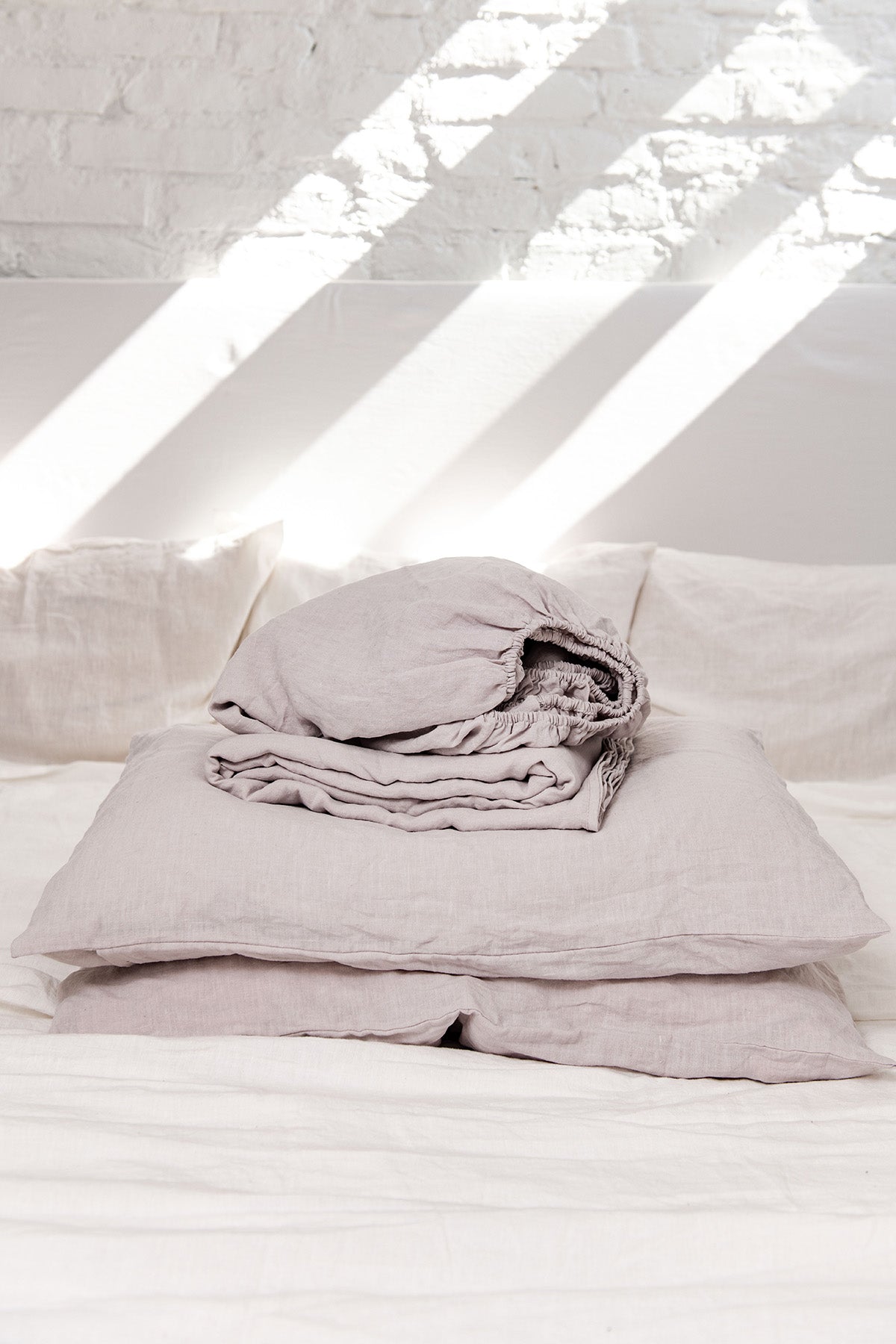 AmourLinen  Linnen Lakens Set Crème