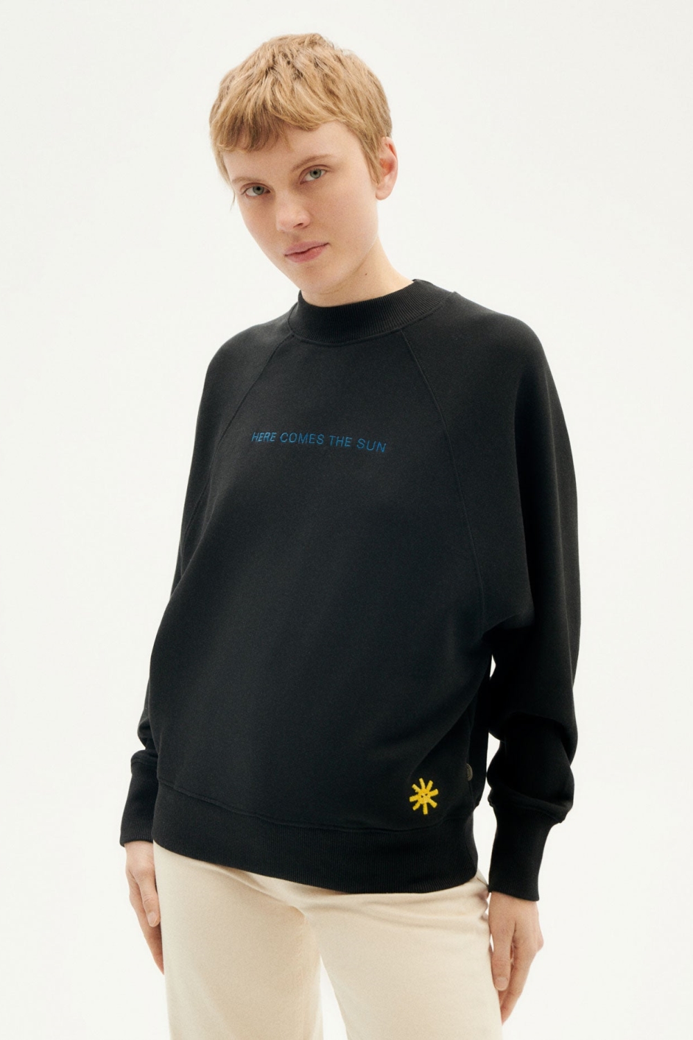 Thinking MU  Sweatshirt Here Comes The Sun Zwart