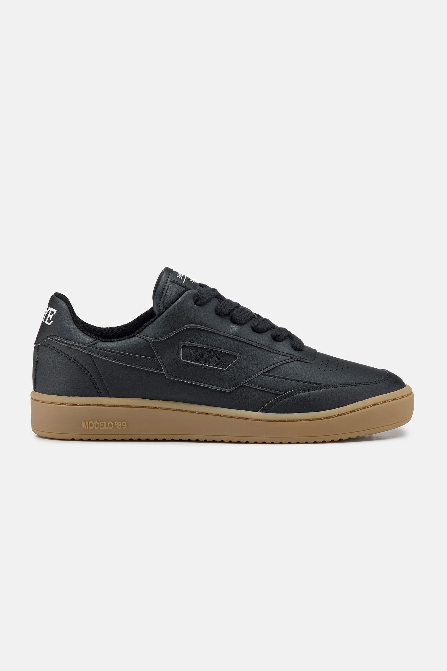SAYE mannen vegan Sneakers M89 Icon Zwart & Karamel