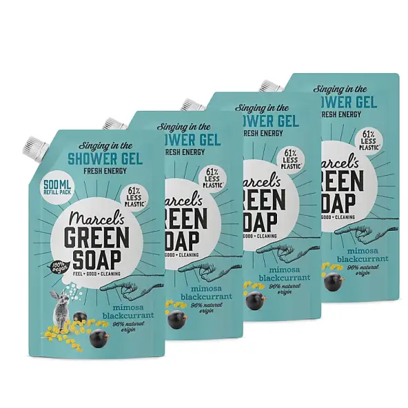 Marcel's Green Soap Douchegel Navul Stazak Mimosa & Zwarte Bes Mult...