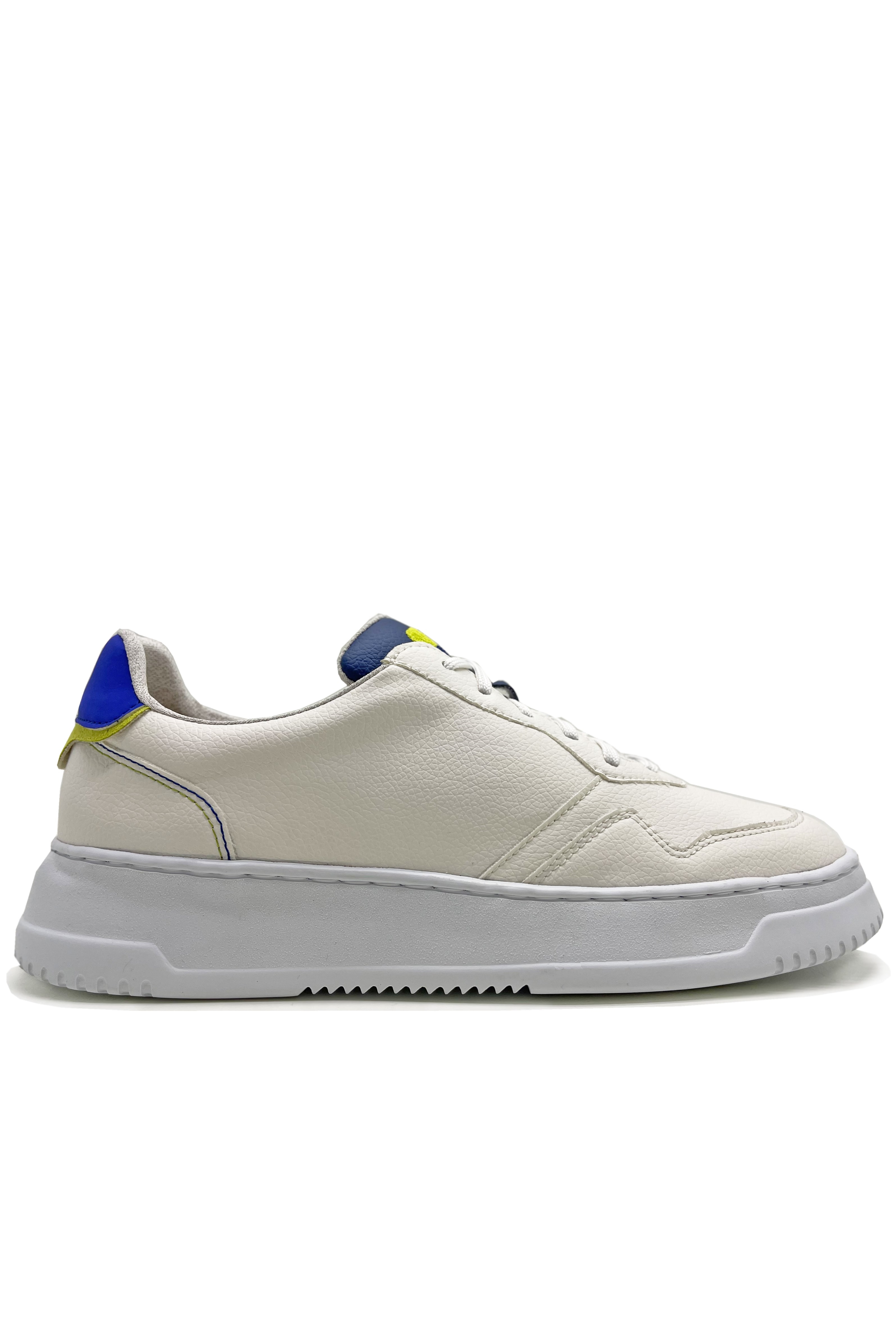 thies 1856 mannen vegan Sneakers Actemium Wit & Blauw