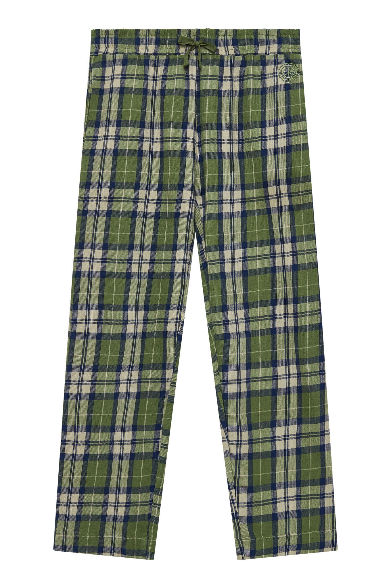 KOMODO  Pyjamabroek Jim Jam Dames Gots Biologisch Katoen Dennengroen