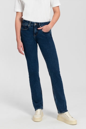 Kuyichi  Rechte Jeans Sara Forever Donkerblauw
