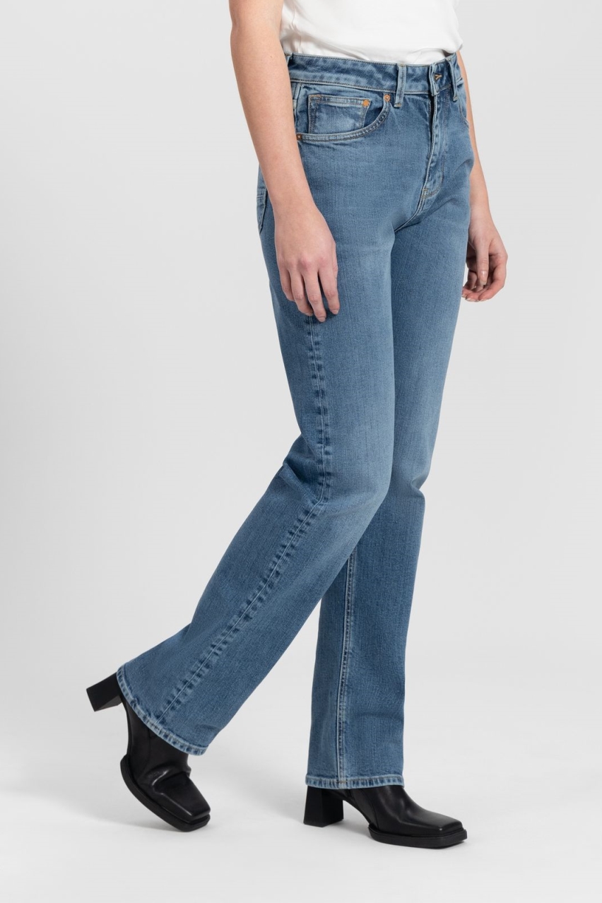 Kuyichi  Jeans Recht Rosa Vintage Blauw