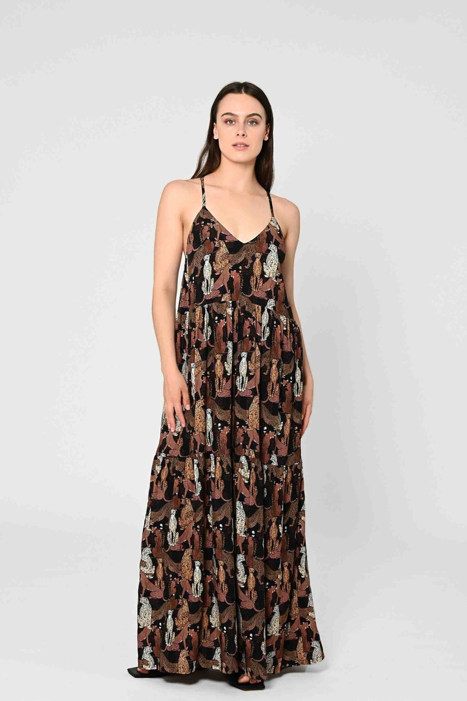 LOVJOI  Maxi Jurk Tapajo Wild Cats