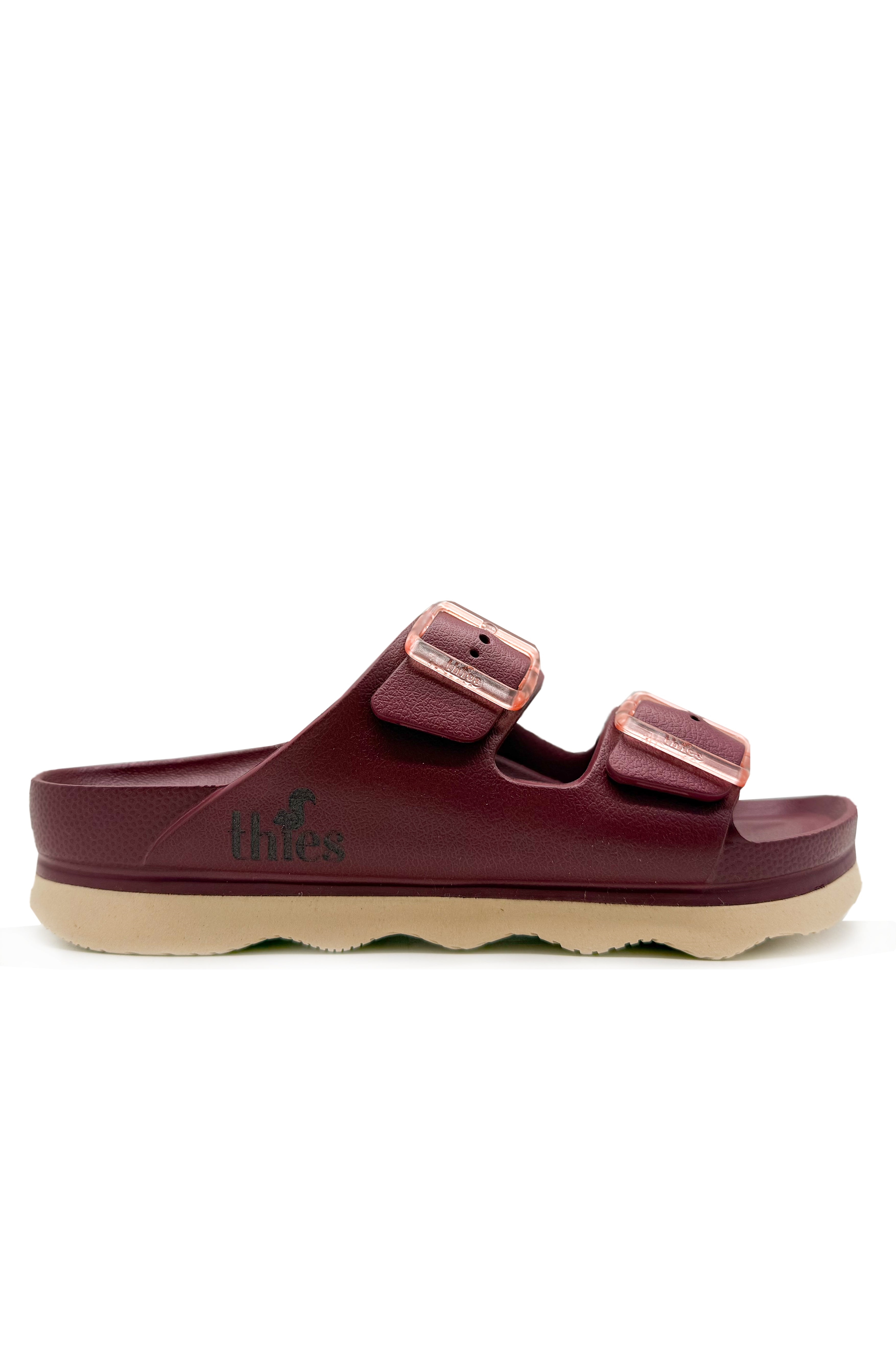 thies  Sandal Ecofoam Double Bordeaux Red
