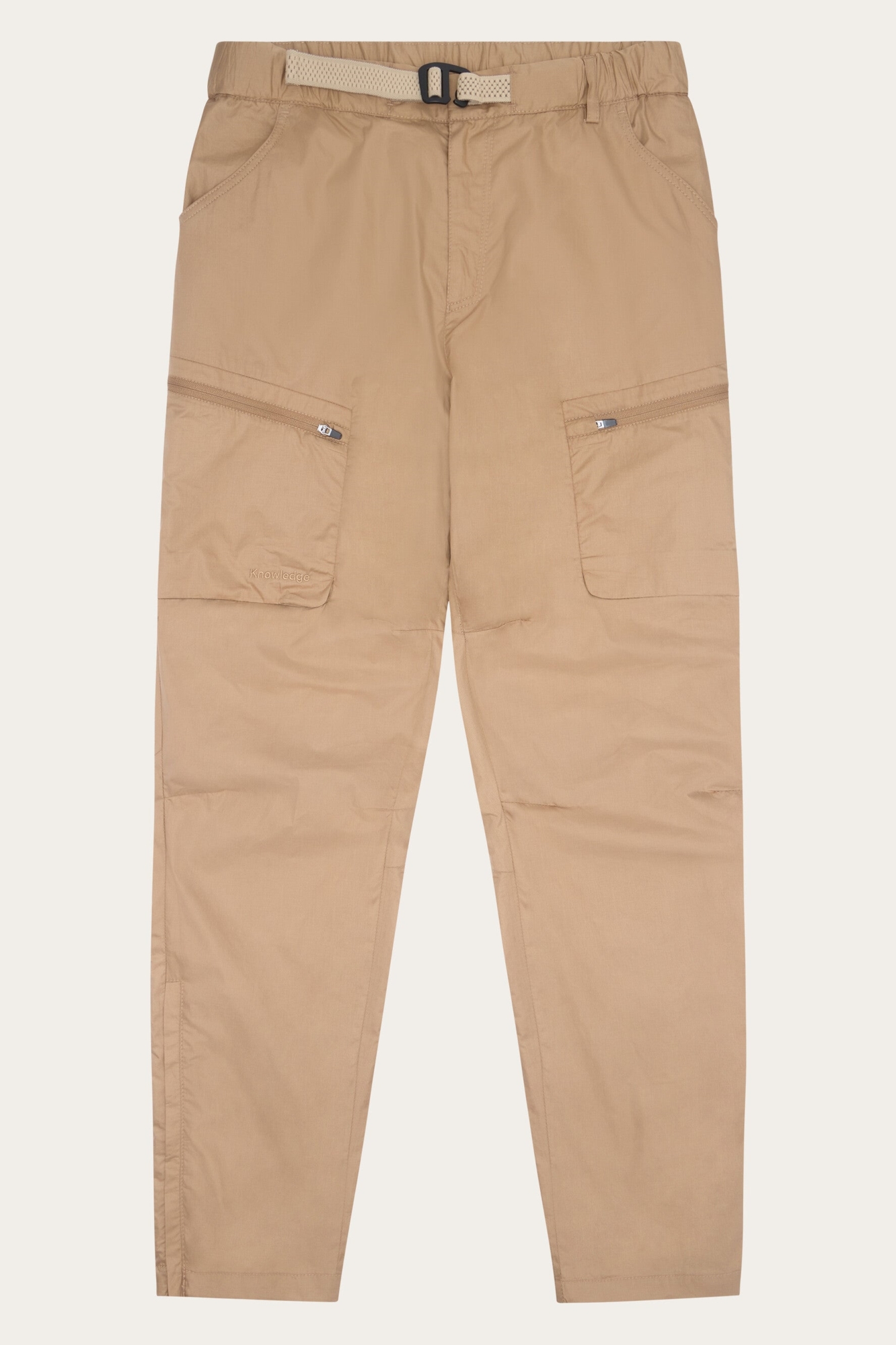 KnowledgeCotton Apparel mannen vegan Broek Vent Ripstop 90 Tuffet Beige