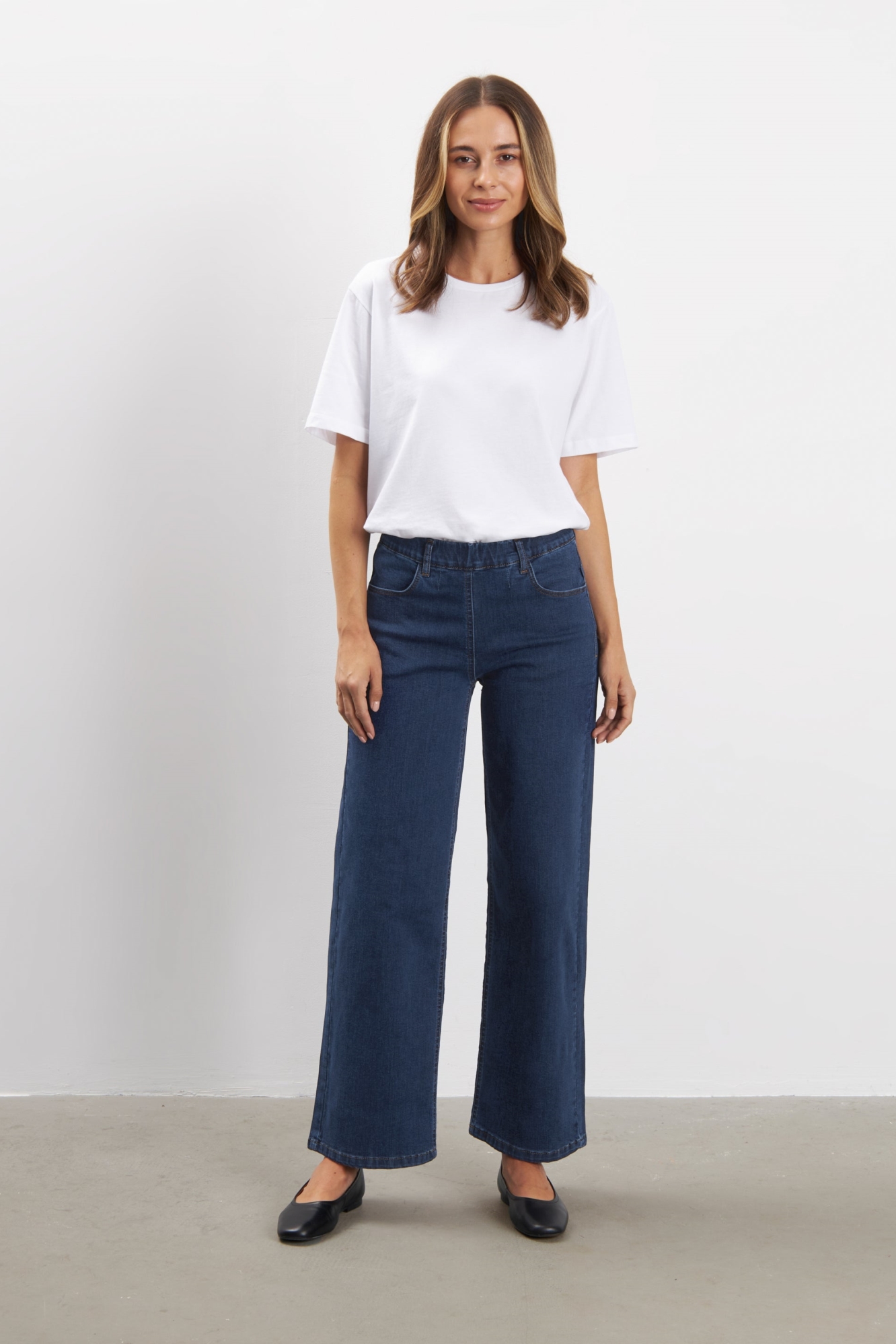 LAURIE  Jeans Donna Los Kort Lengte Donkerblauw