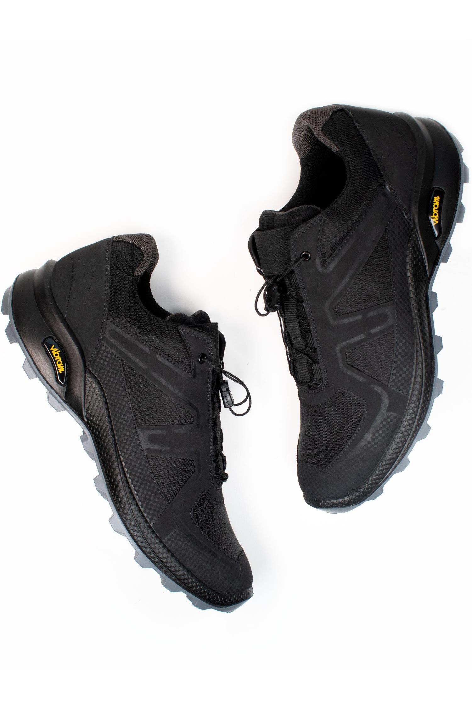 Will's Vegan Store mannen vegan Cross Running Sneakers Wvsport Oakes Zwarte Editie