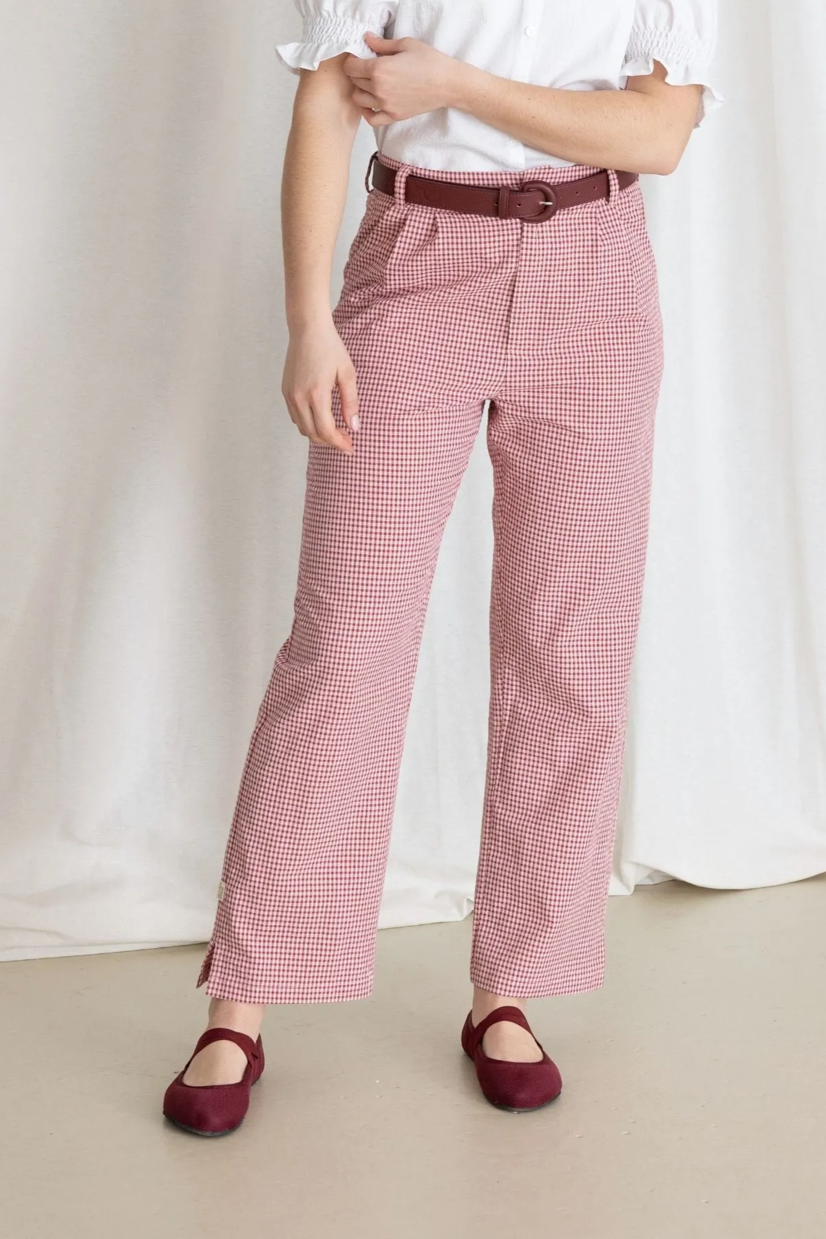 Clotsy Dames Broek Burgundy