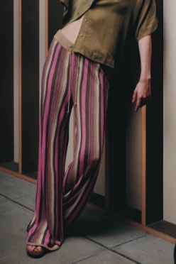 KOMODO  Broek Gebreid Talith Streep Multicolour