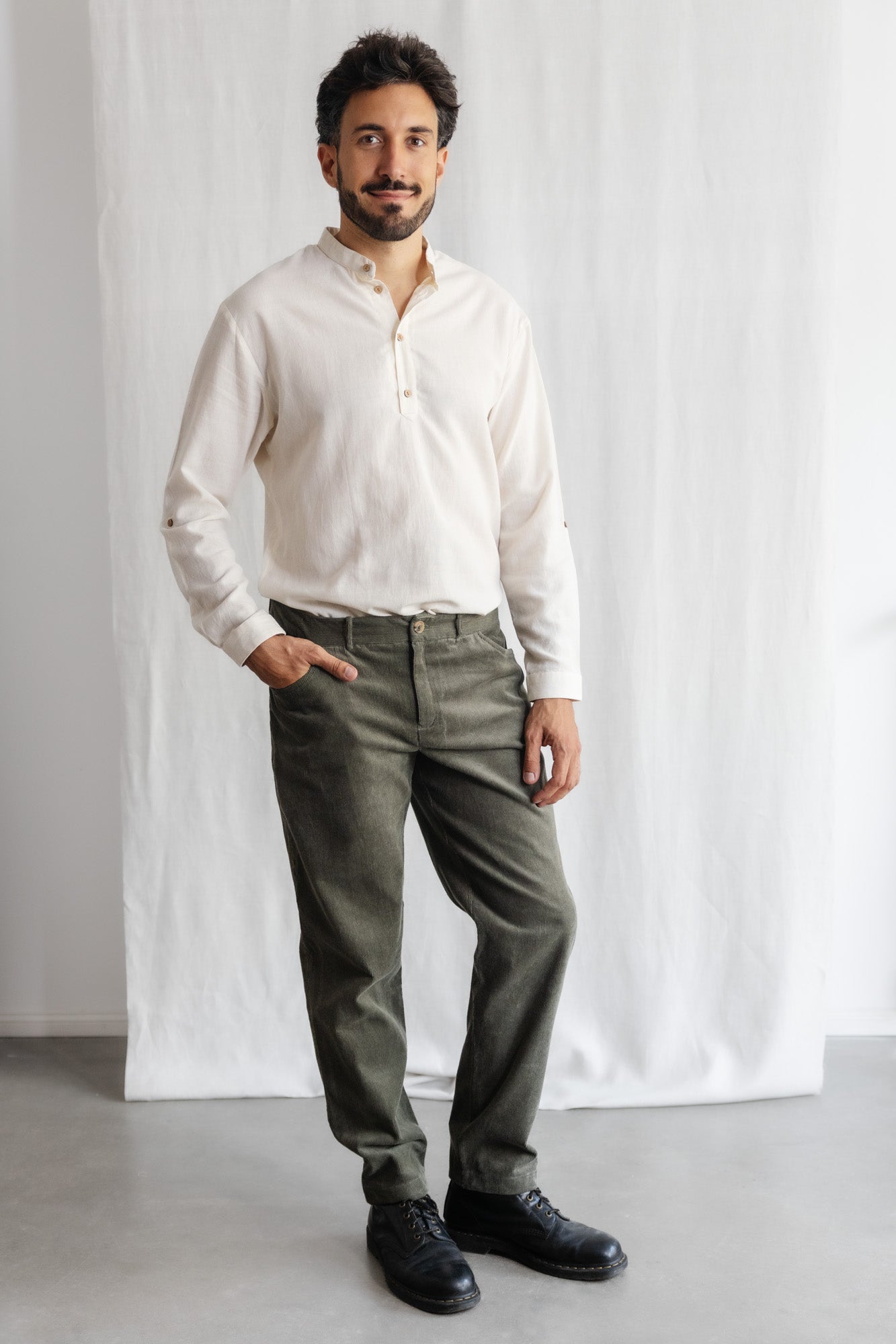 Jyoti - Fair Works mannen vegan Broek Prakrit Pistache Groen