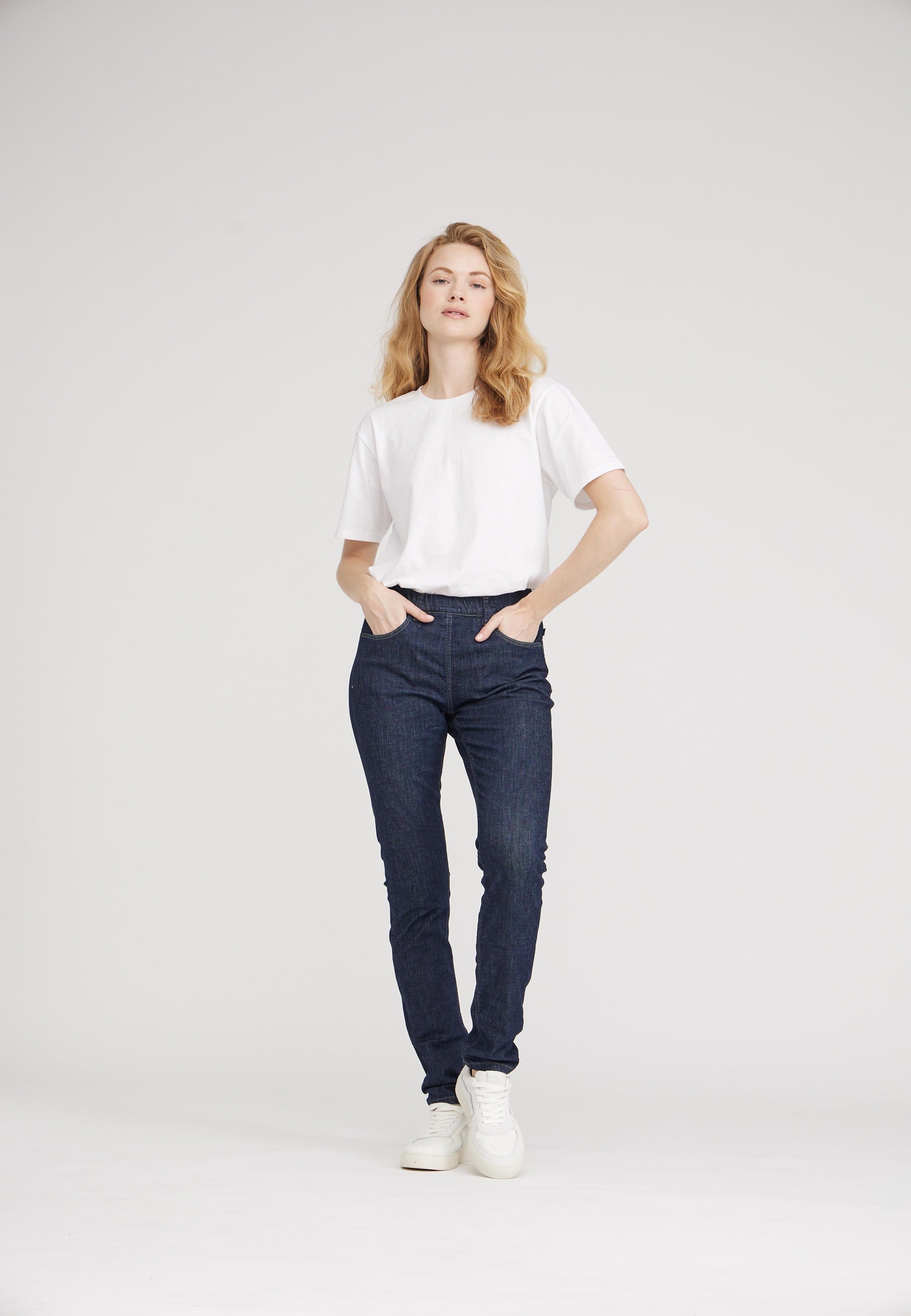 LAURIE  Grace Slim Ml - Donkerblauw Denim