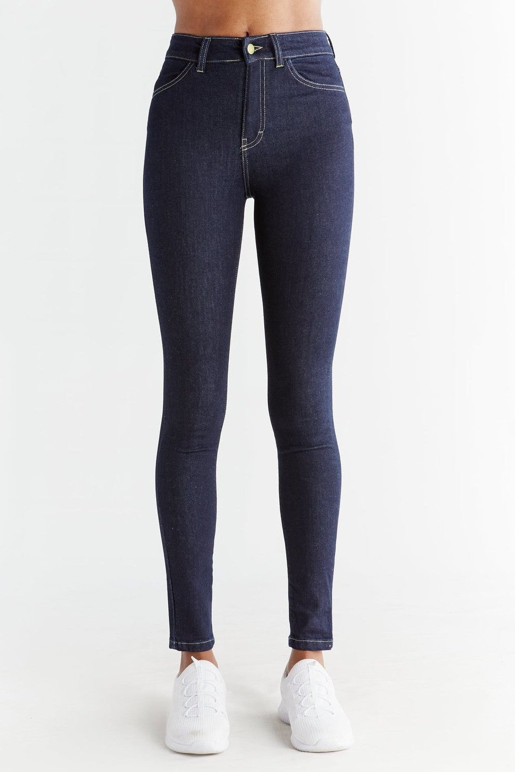 Evermind  Skinny Jeans In Donker Leigrijs