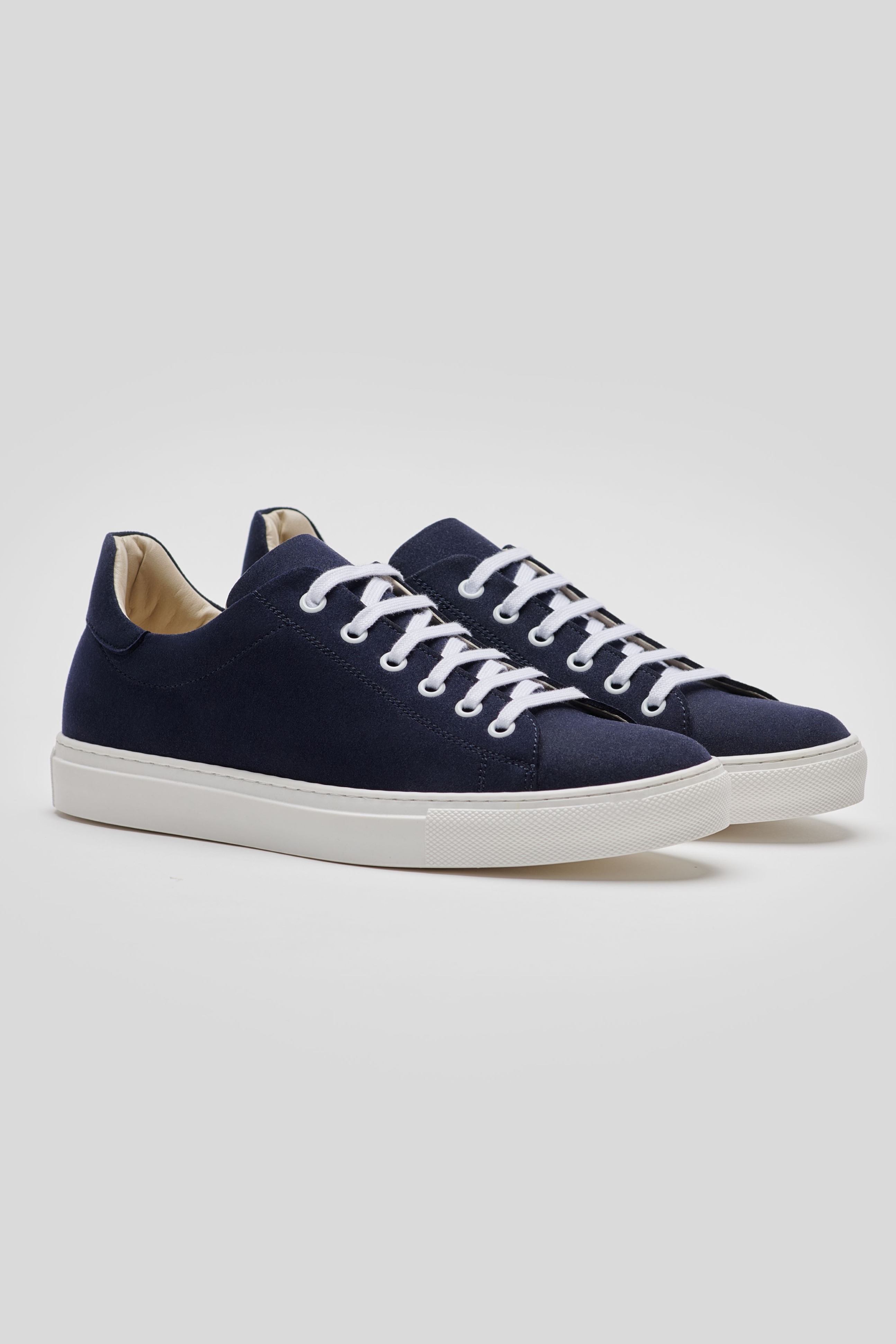Solari Milano mannen vegan Sneaker G1 Vegan SuÃ¨de Blauw