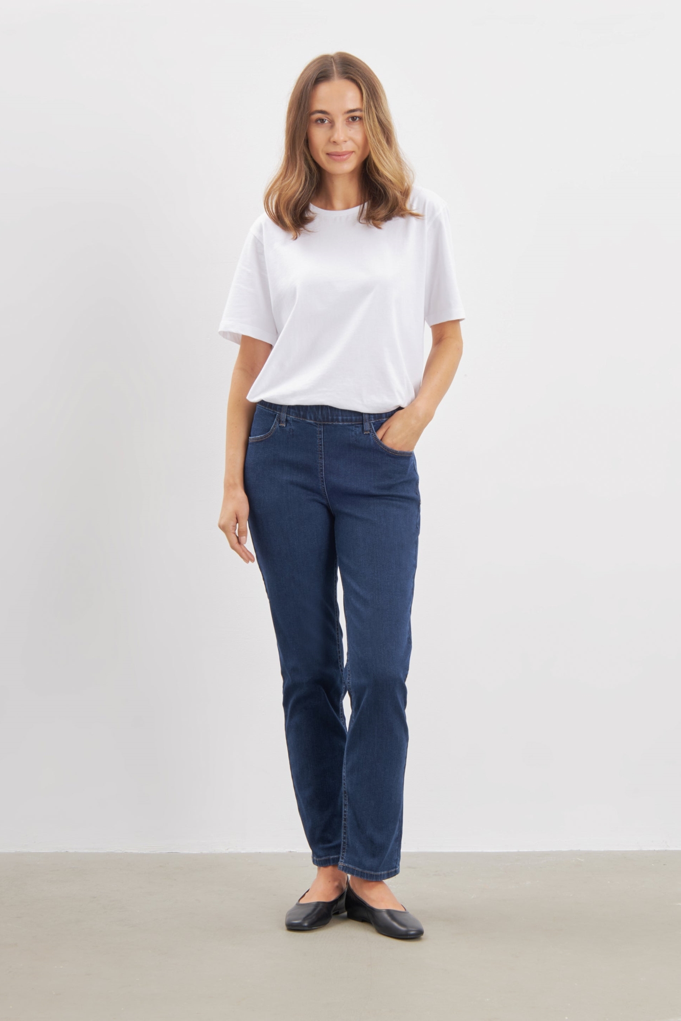 LAURIE  Jeans Kelly Normaal Kort Lengte Donkerblauw