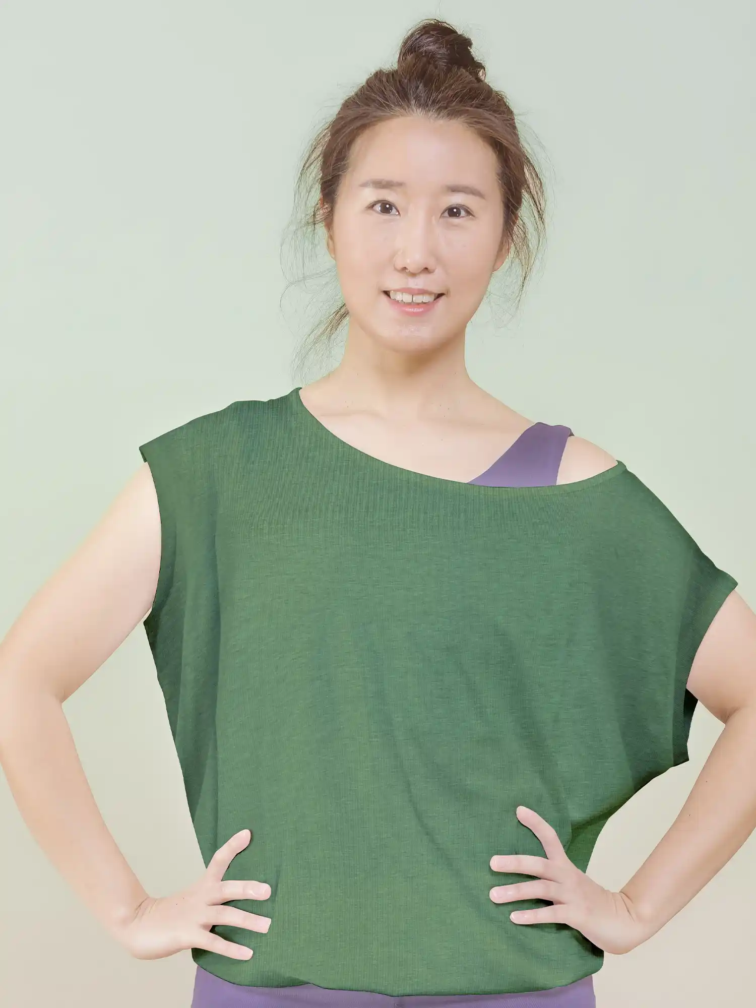 nice to meet me  T-Shirt Relax Avocado Groen