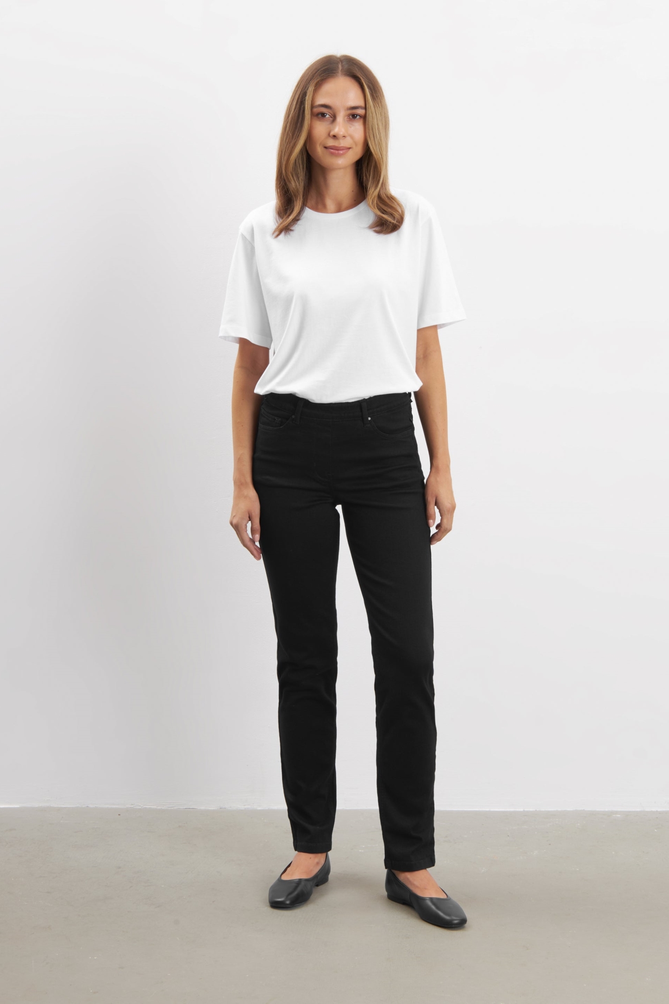 LAURIE  Jeans Hannah Normaal Middellang Zwart