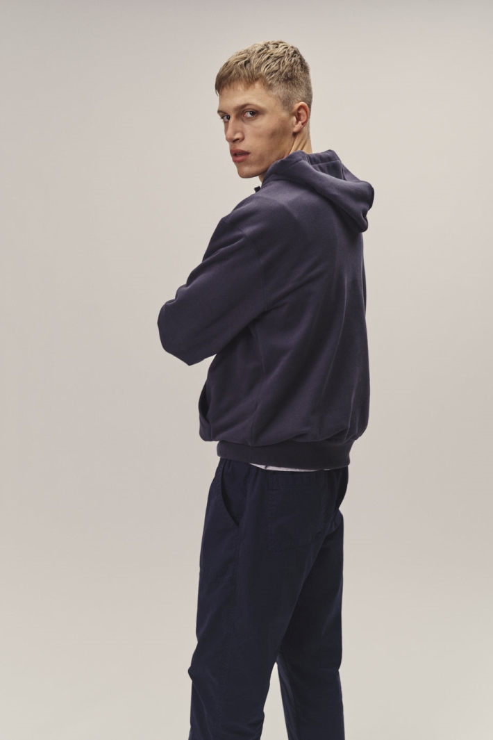 WOTE mannen vegan Hoodiesweater Donkerblauw