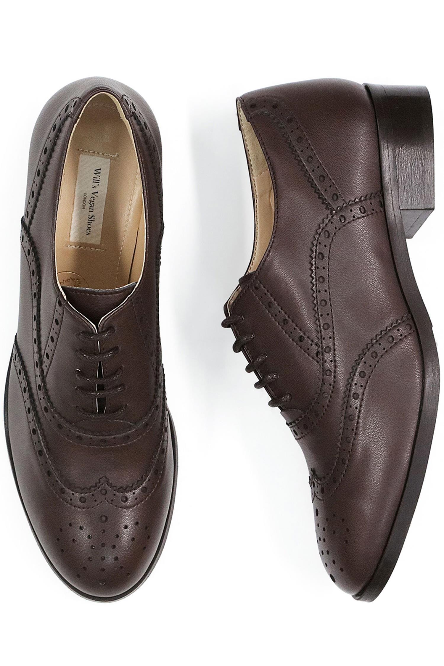 Will's Vegan Store  Oxford Brogues Donkerbruin