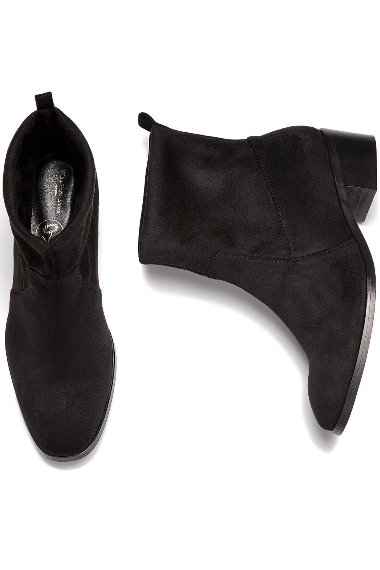 Will's Vegan Store  Laarsjes Slip-On Zwart