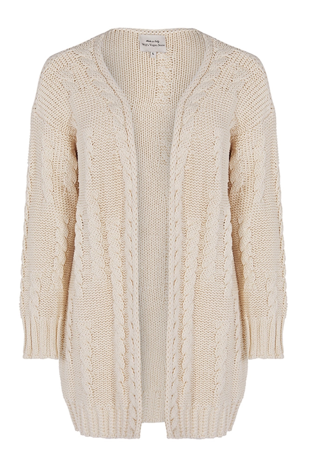 Will's Vegan Store  Vest Chunky Knit CrÃ¨me
