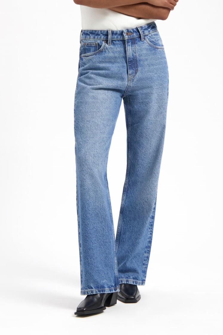 Kuyichi  Jeans Izabella Straight Oud Blauw