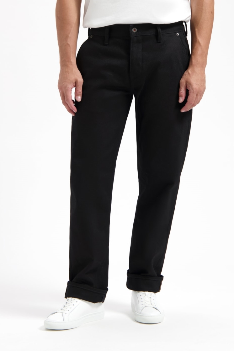 Kuyichi mannen vegan Broek Sterling Chino Zwart