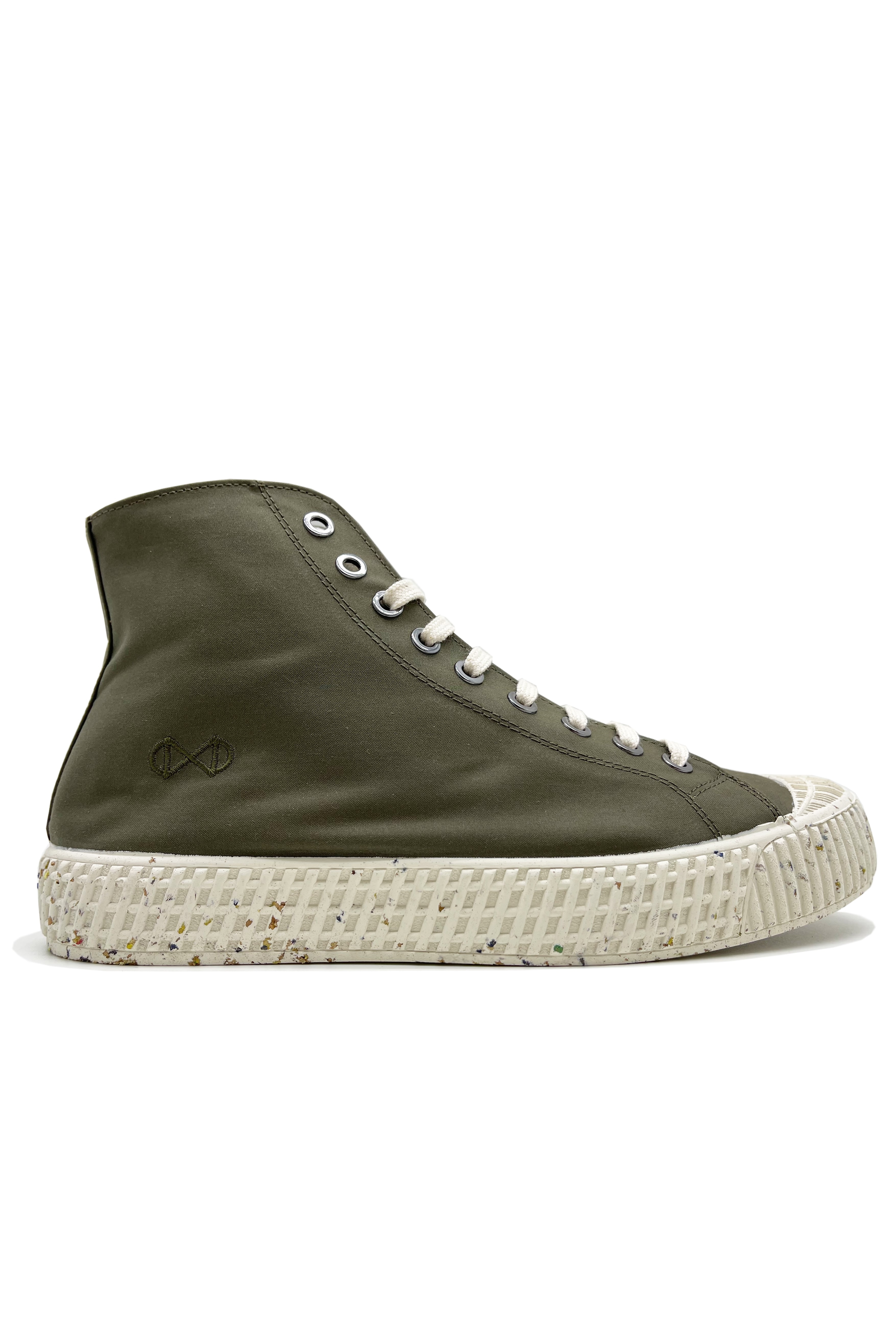 nat-2 mannen vegan Sneakers Mono Eta Waterdicht Mosgroen