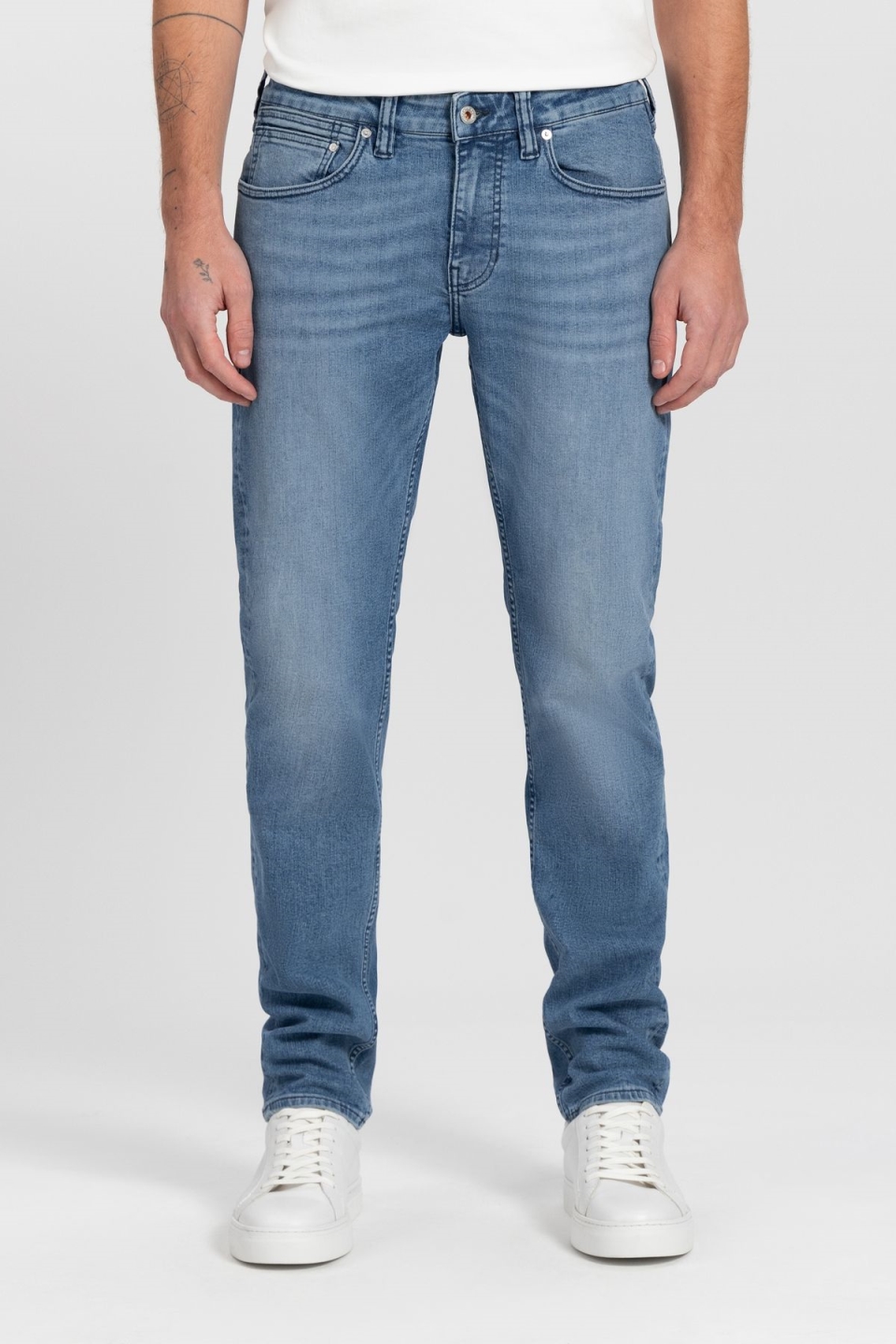 Kuyichi mannen vegan Jeans Recht Nick Daily Fresh Blauw