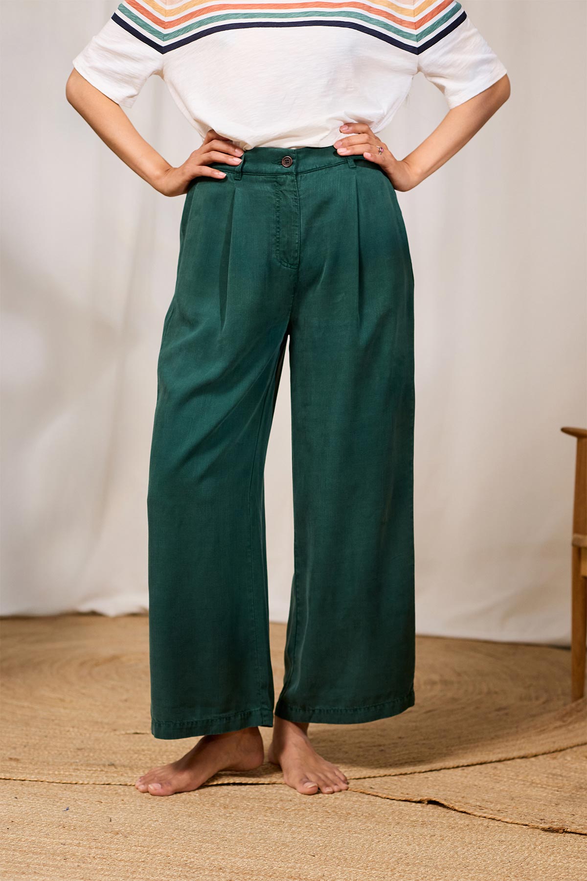 TWOTHIRDS  Broek Nanpu Garden Green