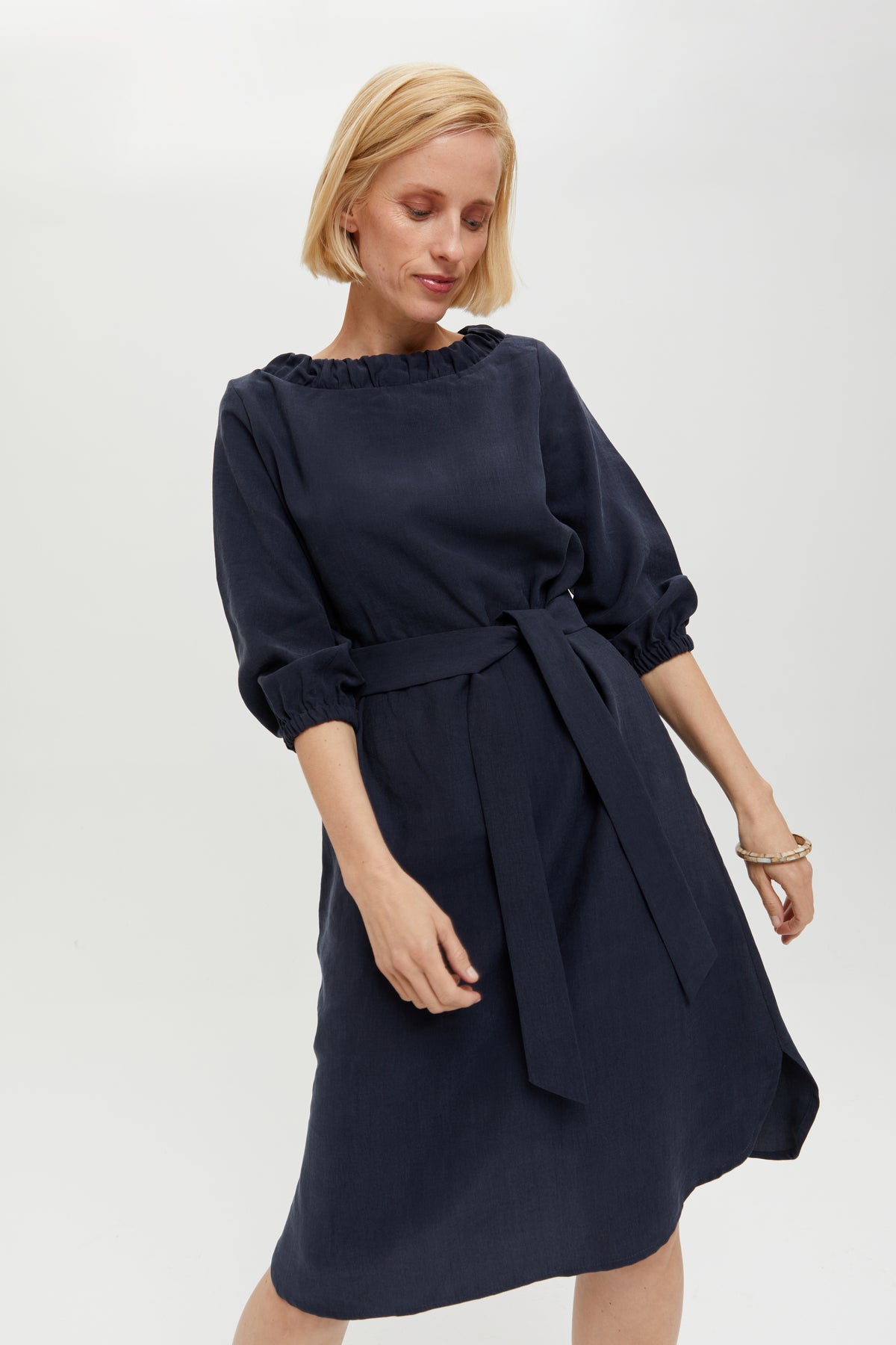 AYANI  Jurk Celine Donkerblauw