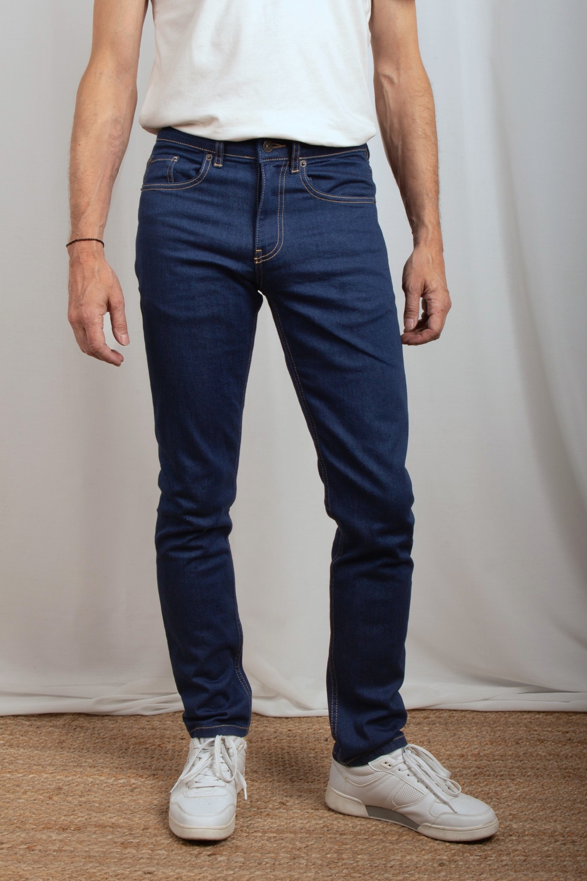 TORLAND mannen vegan Jeans Slim Fit Benny Donkere Wassing